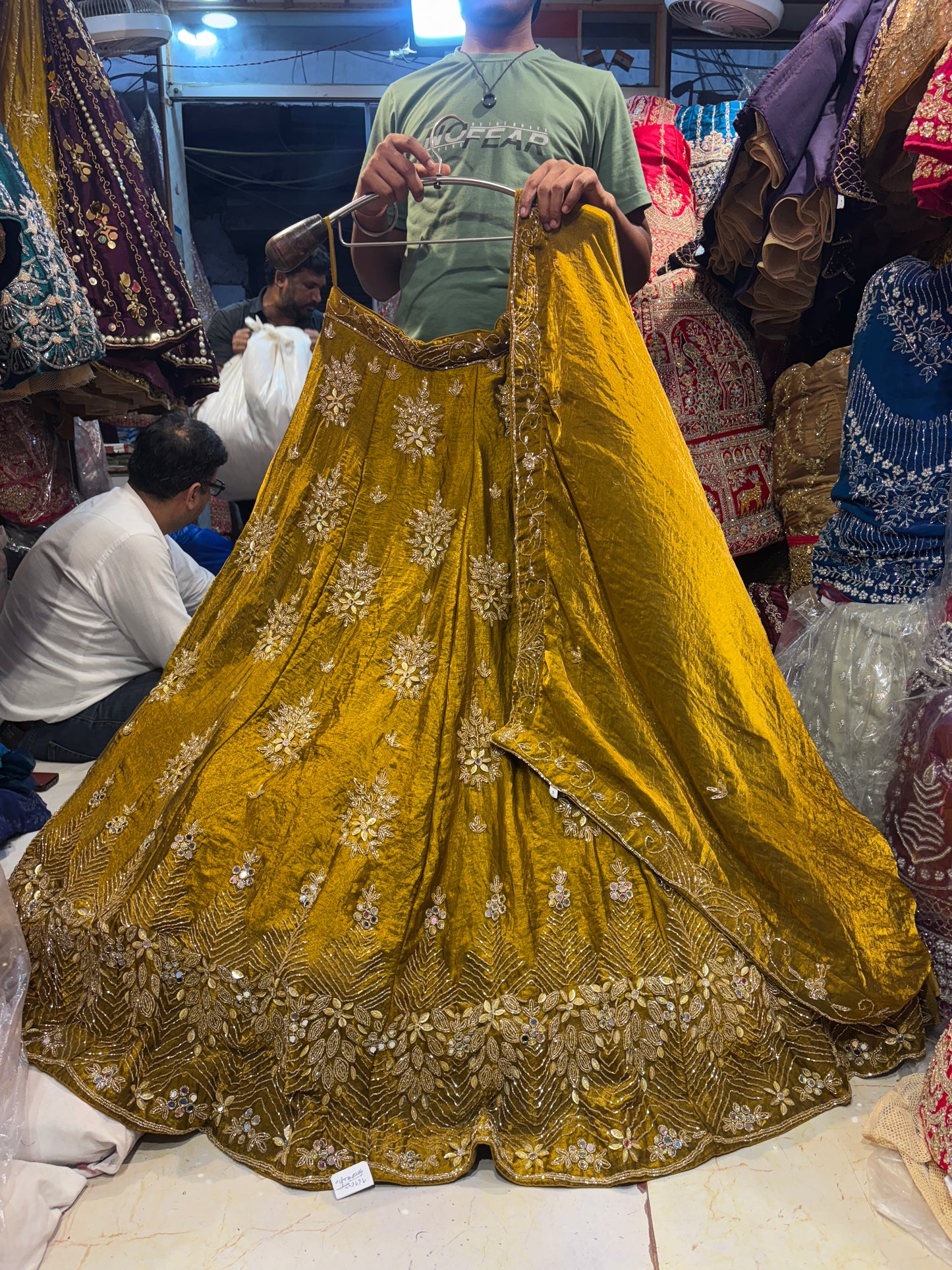 Fantastic Mustard Golden Lehenga