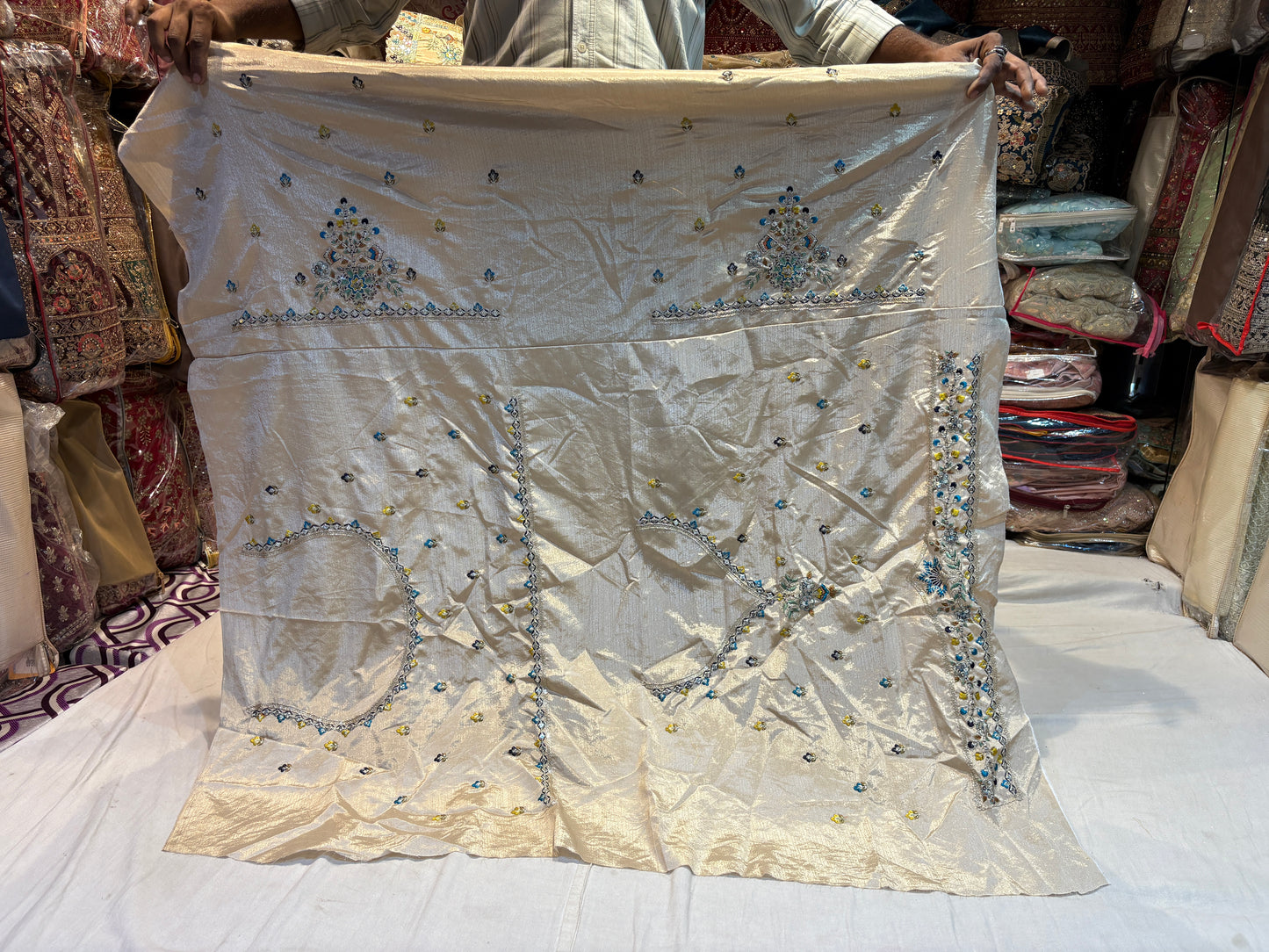 Fabulous golden peacock Lehenga