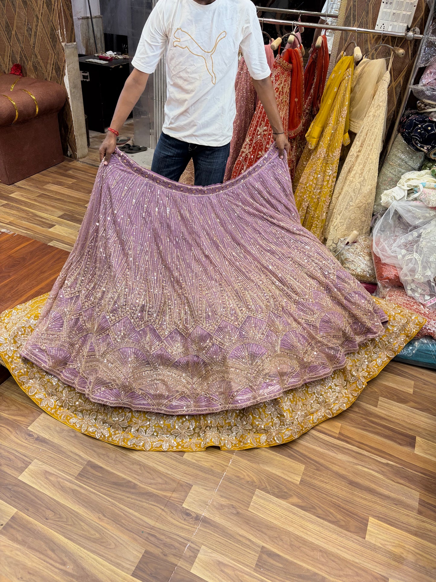 Pink Designer Lehenga