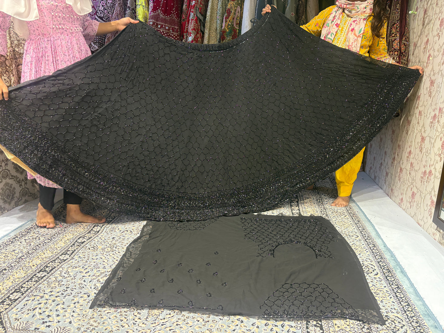 Good looking black Lehenga