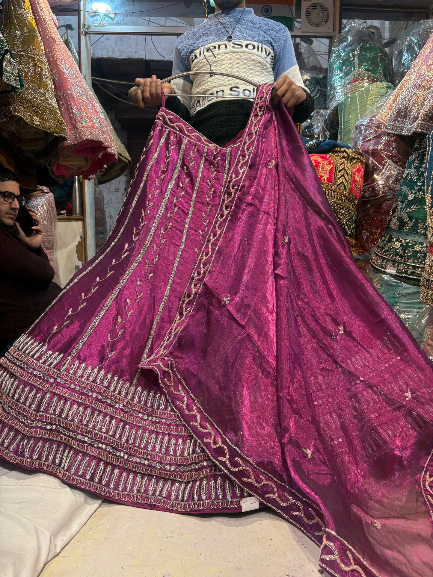 Majestic Purple Magenta Lehenga