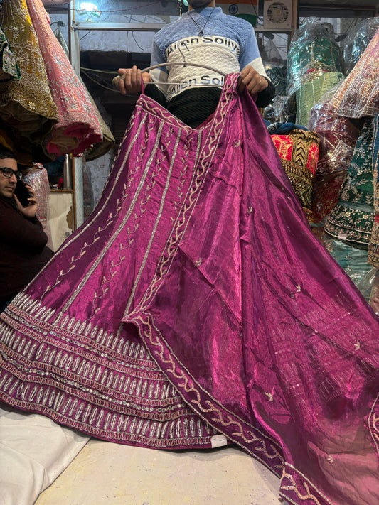 (Copy) Pleasing purple peacock Lehenga