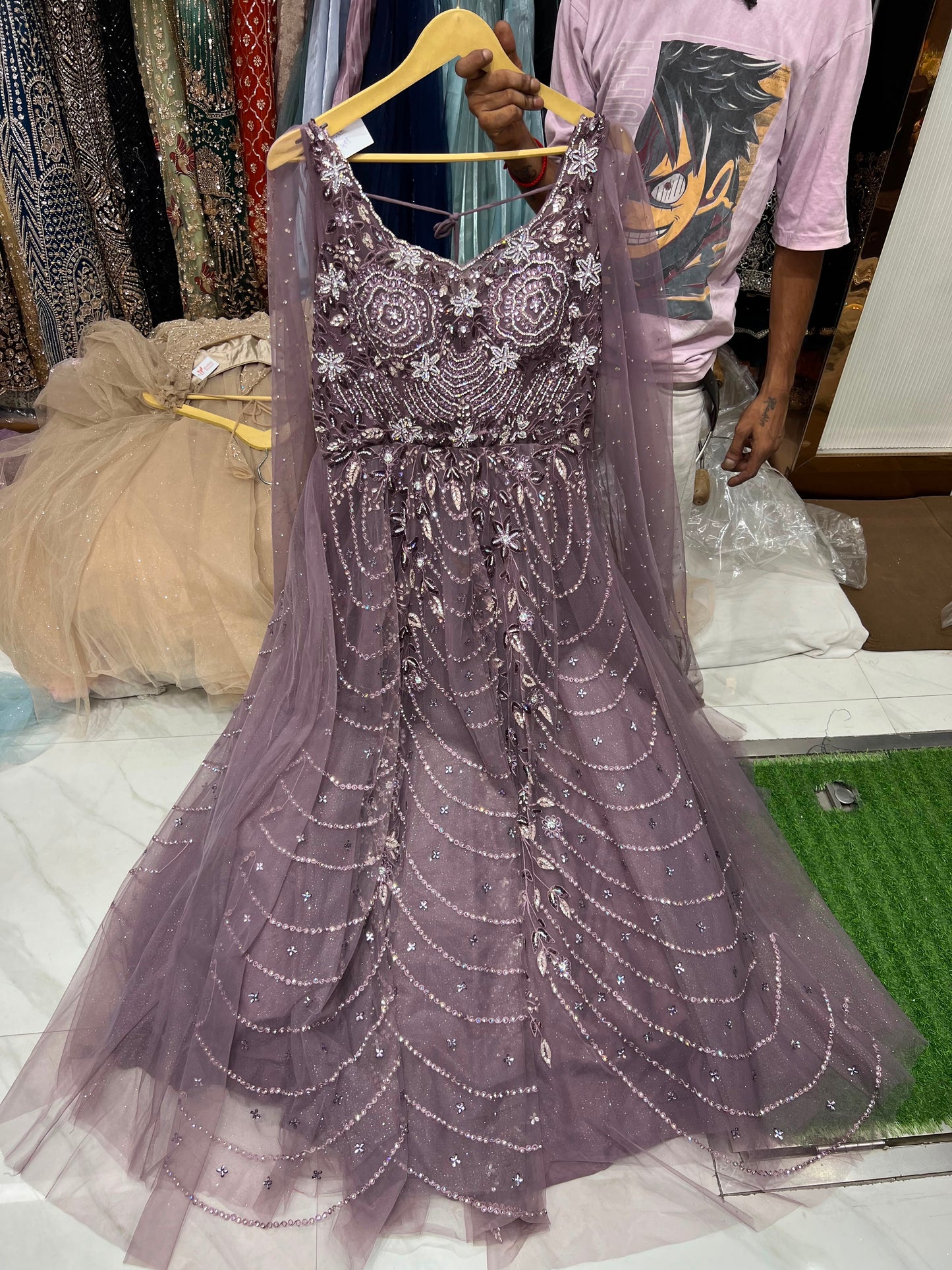 Purple Designer Gown