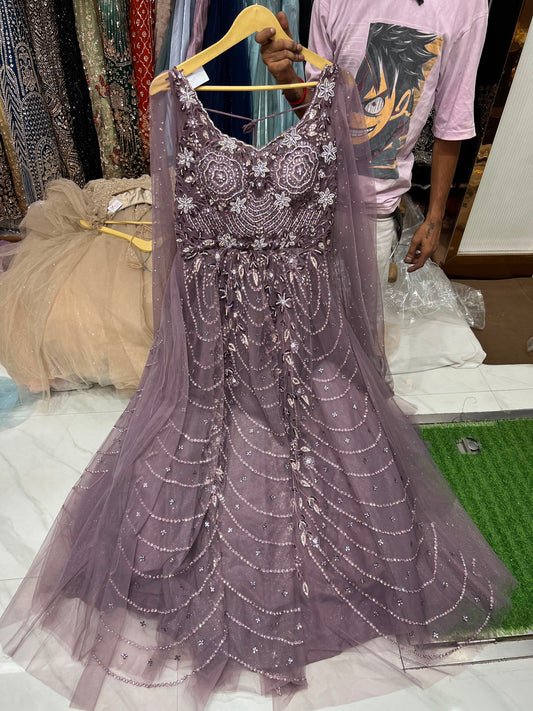Purple Designer Gown