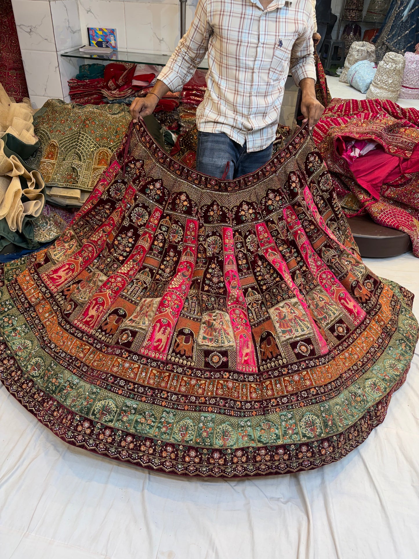 Maroon Bridal Lehenga