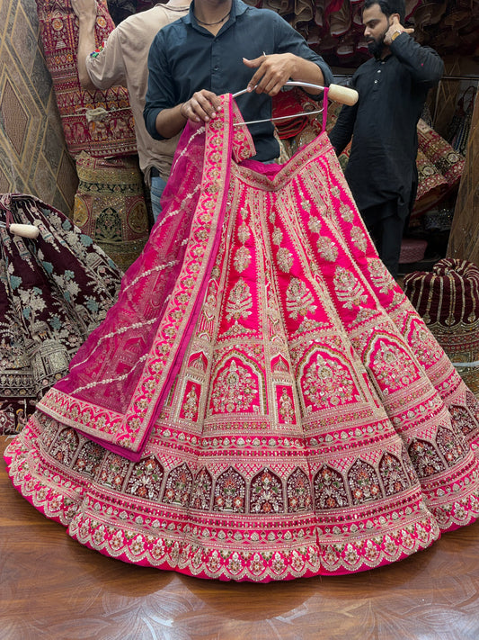 Pink Ball Bridal Lehenga