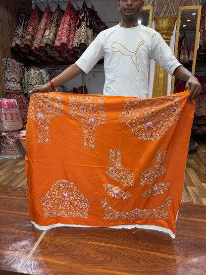 Mustard Peacock Haldi Mehendi Lehenga