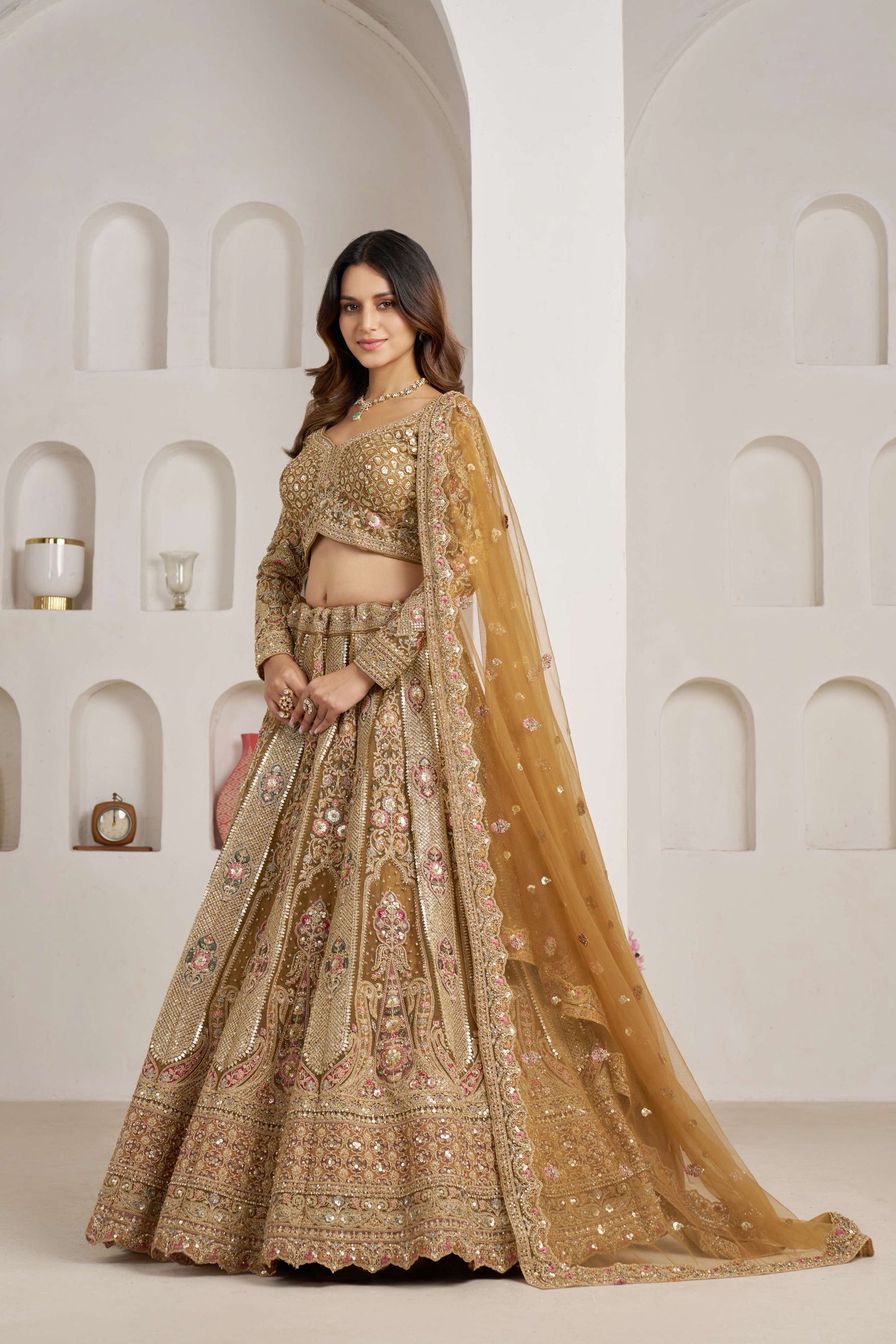 Golden Yellow Designer Lehenga 2104