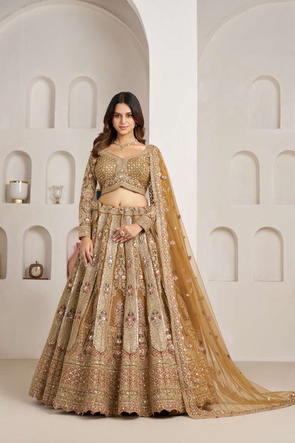 Golden Yellow Designer Lehenga 2104