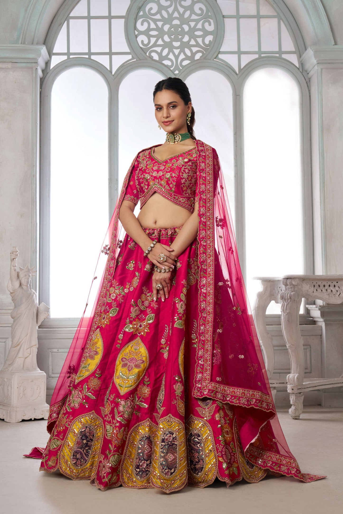 Red Designer Lehenga 2116
