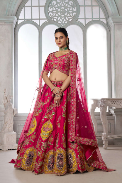 Red Designer Lehenga 2116