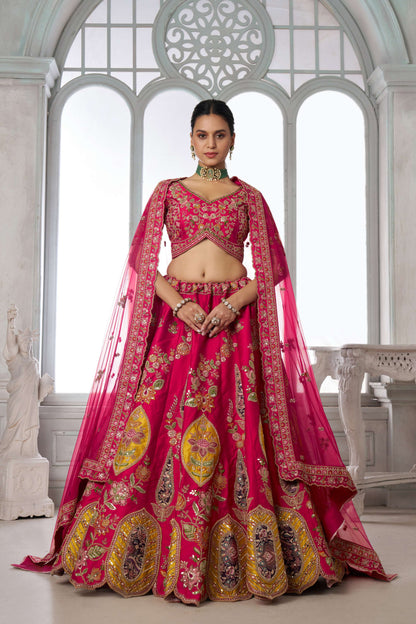 Red Designer Lehenga 2116