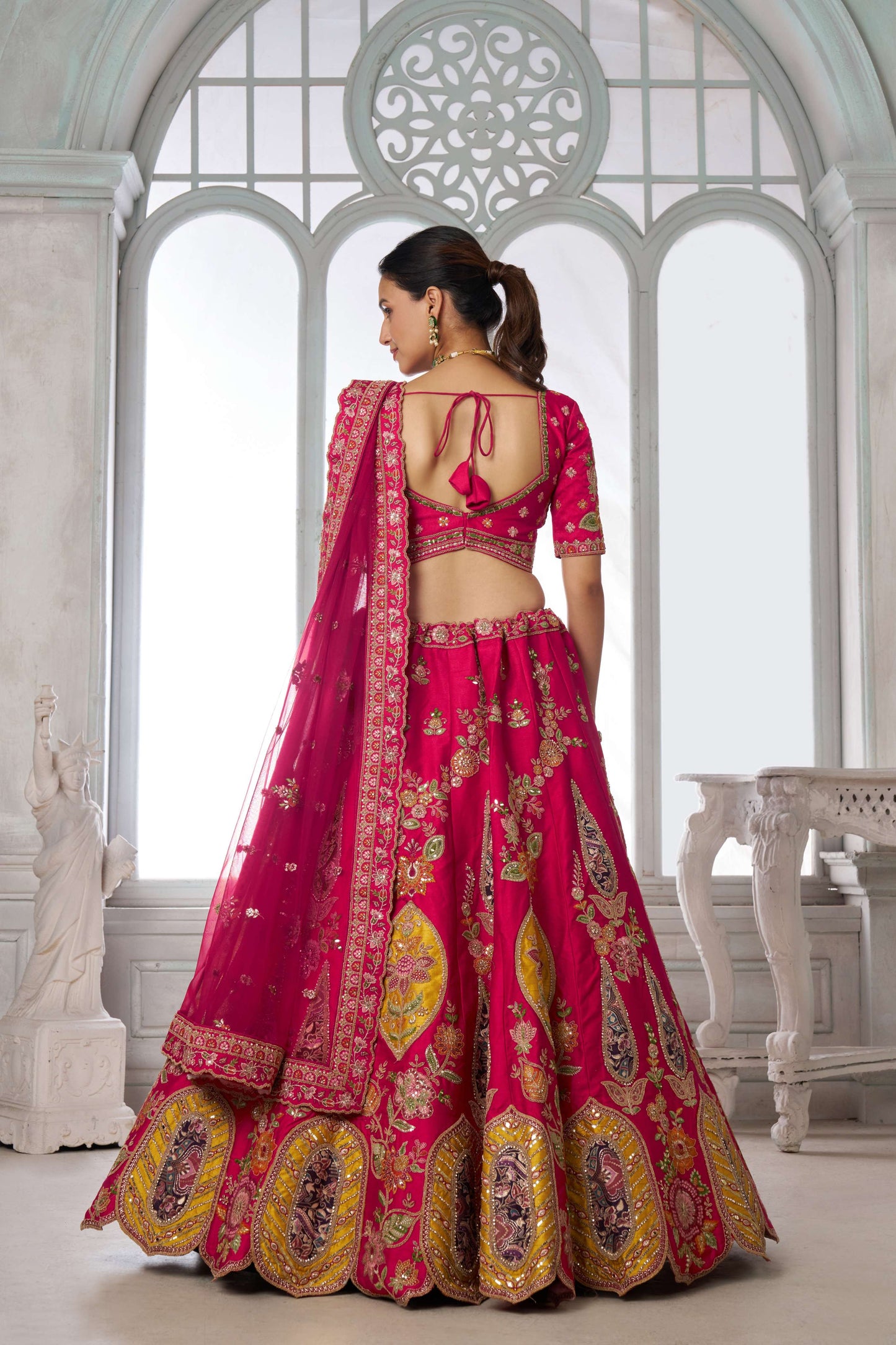 Red Designer Lehenga 2116