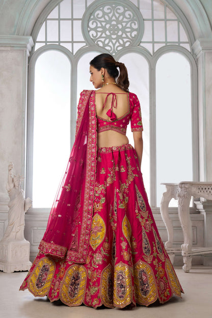 Red Designer Lehenga 2116