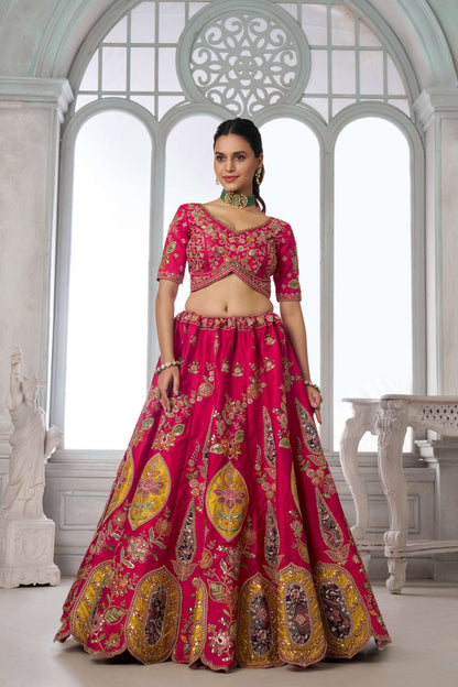 Red Designer Lehenga 2116