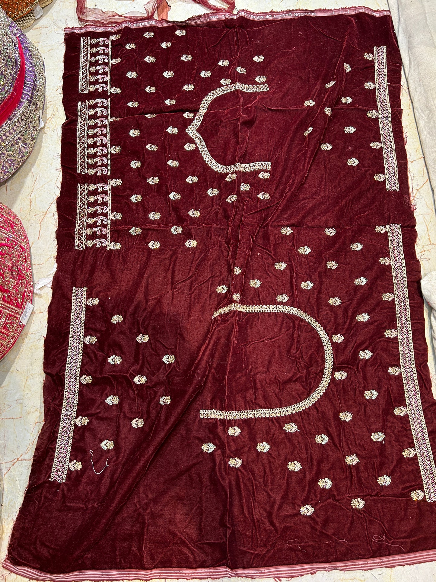 Khoobsurat maroon doli barat bridal lehenga❤️