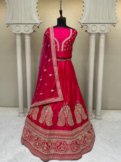 Purple Peacock Designer Lehenga 2133