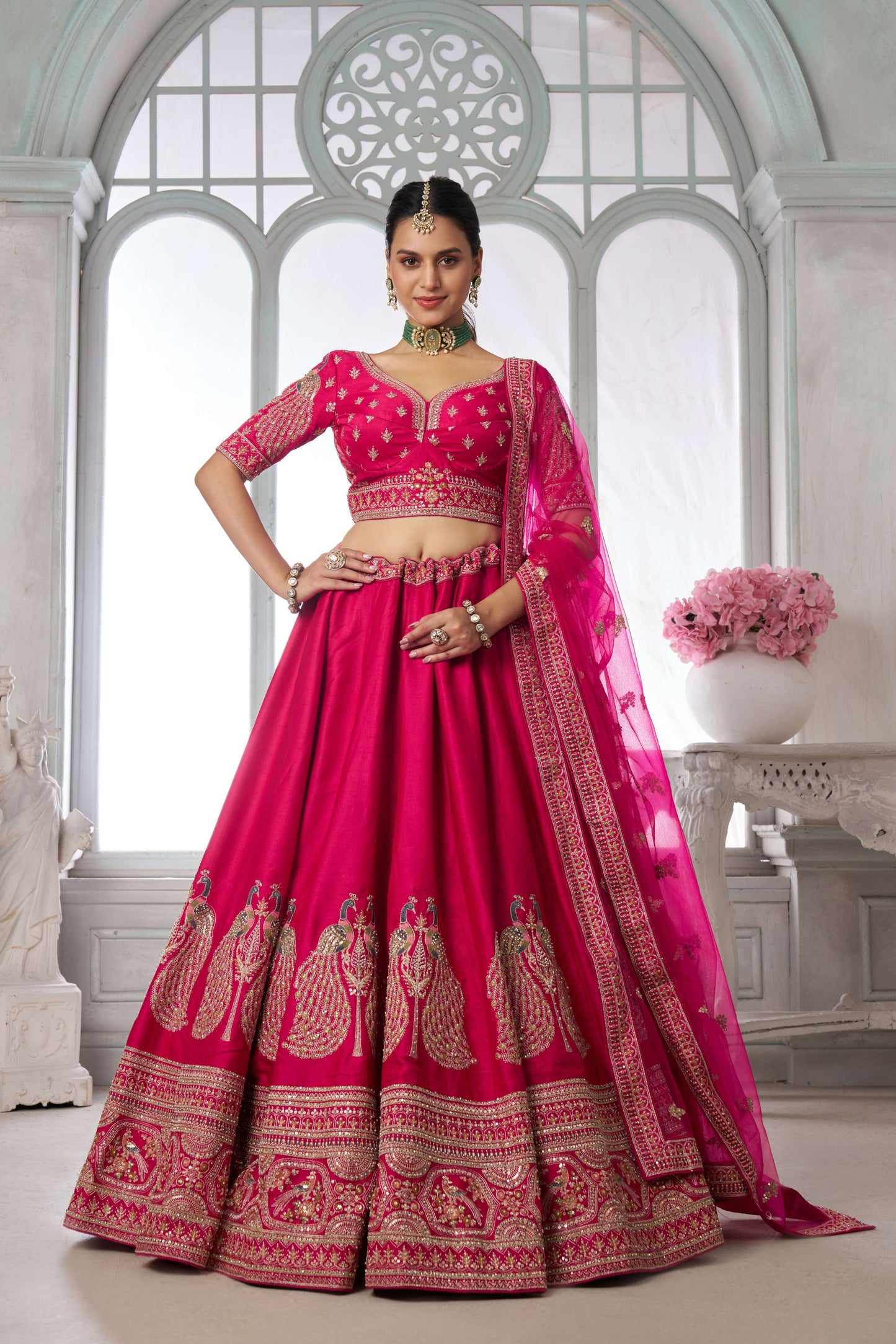 Purple Peacock Designer Lehenga 2133