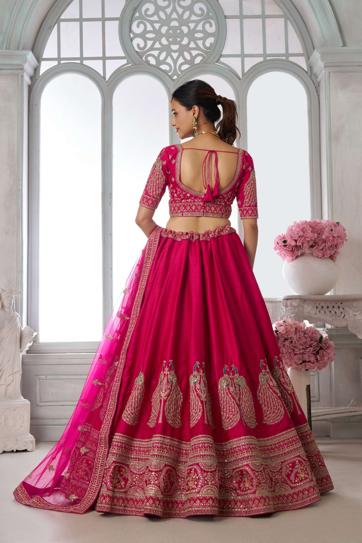 Purple Peacock Designer Lehenga 2133