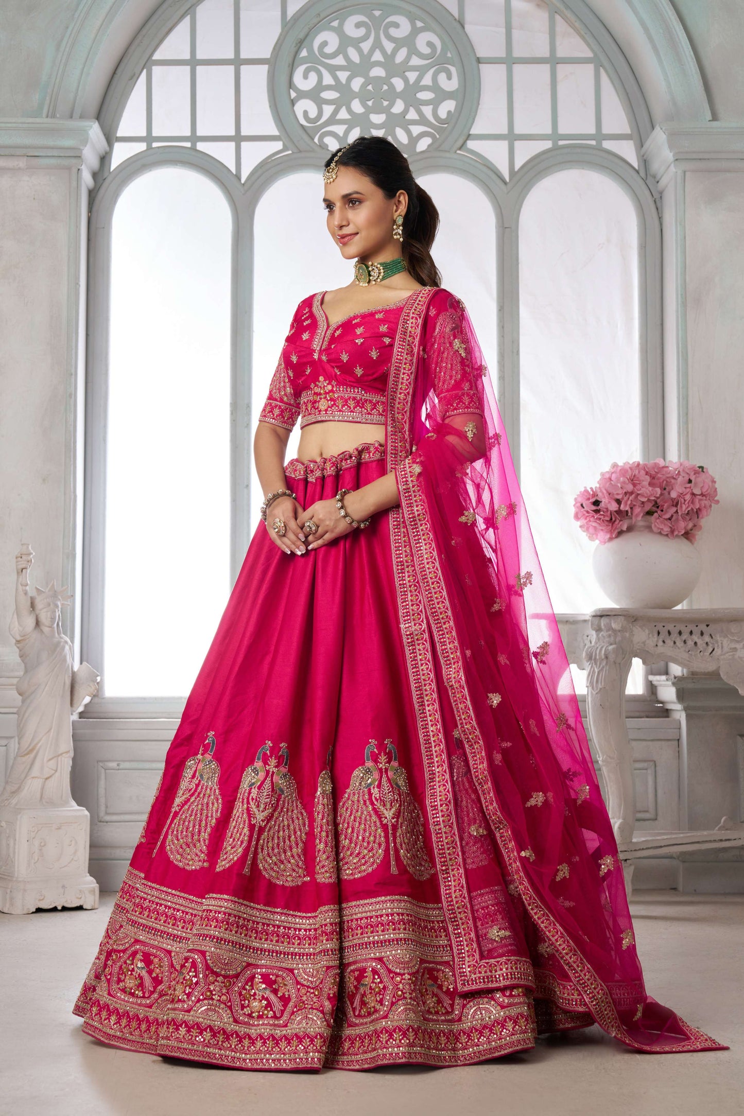 Purple Peacock Designer Lehenga 2133