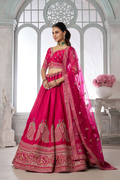 Purple Peacock Designer Lehenga 2133
