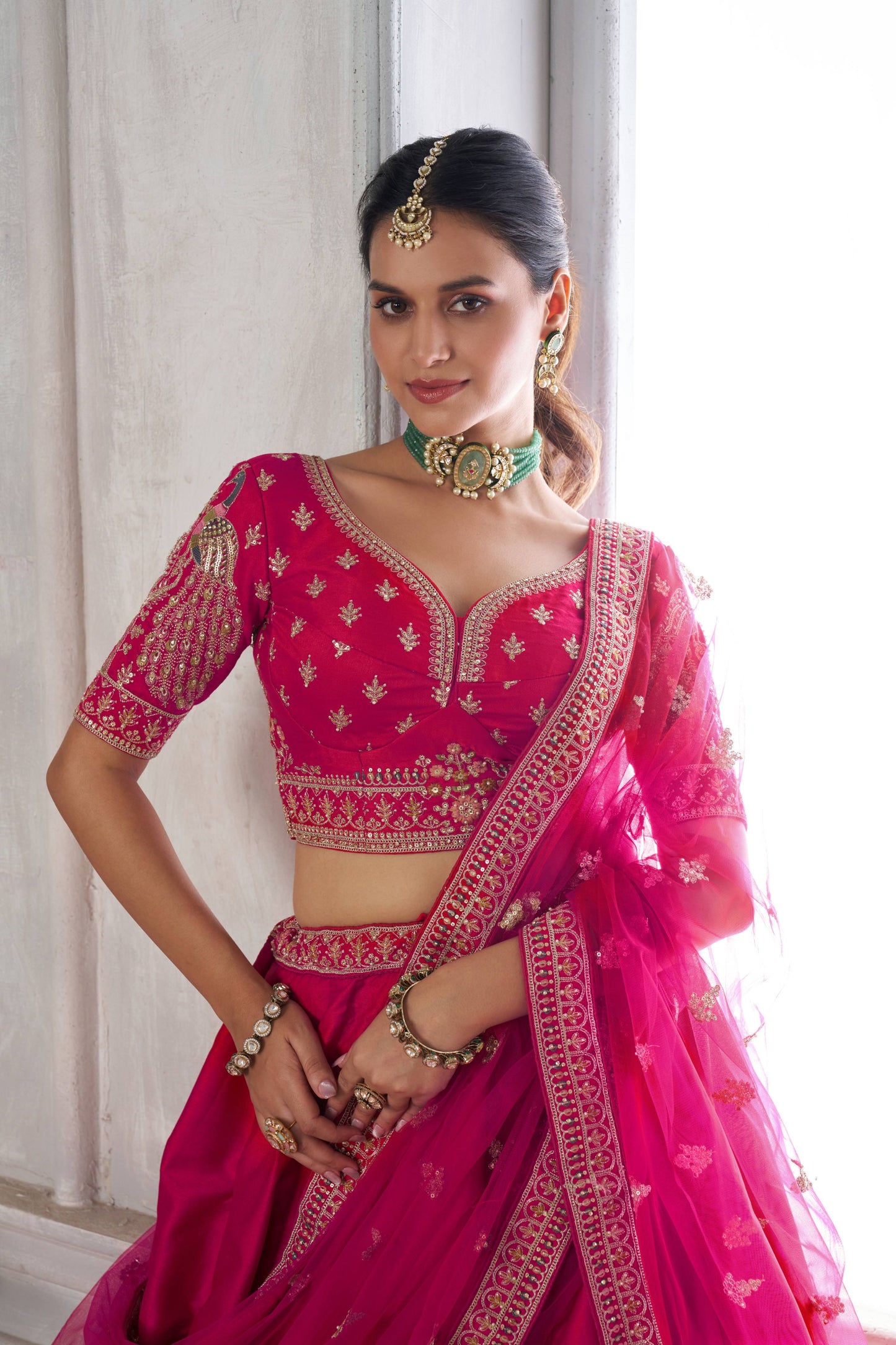 Purple Peacock Designer Lehenga 2133