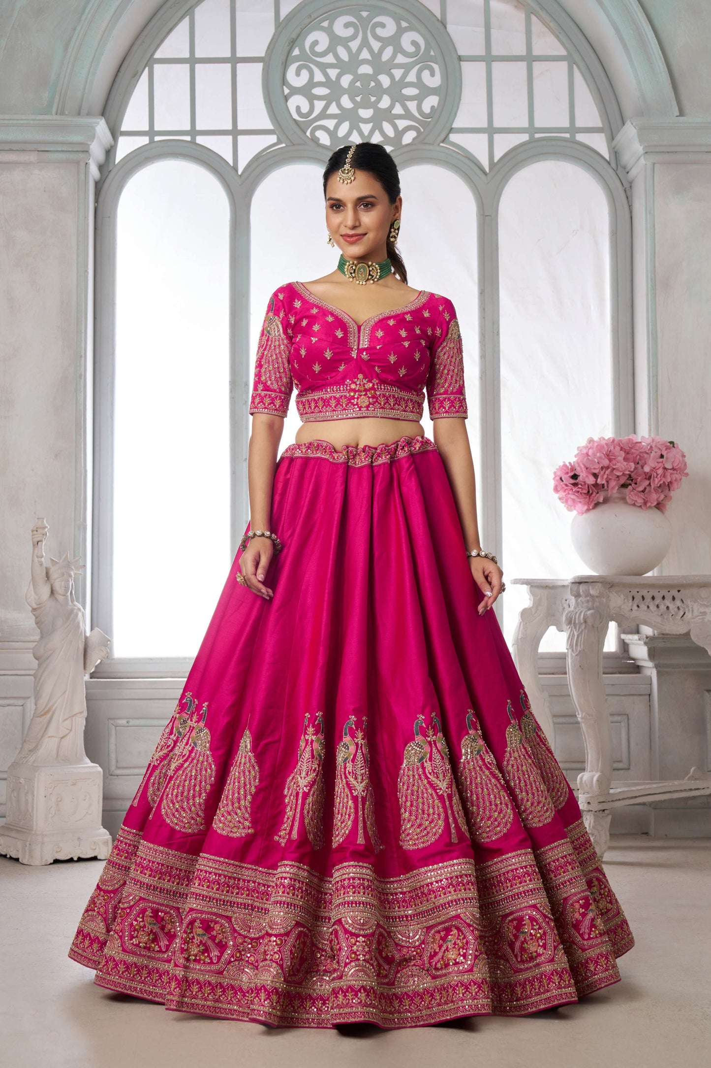 Purple Peacock Designer Lehenga 2133