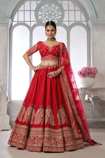 Purple Peacock Designer Lehenga 2133
