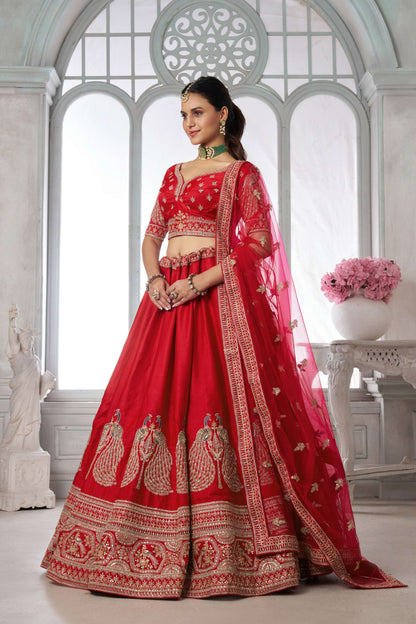 Purple Peacock Designer Lehenga 2133