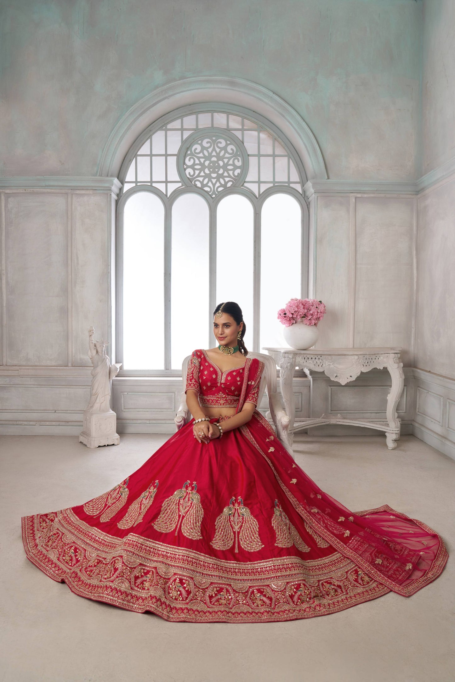 Purple Peacock Designer Lehenga 2133