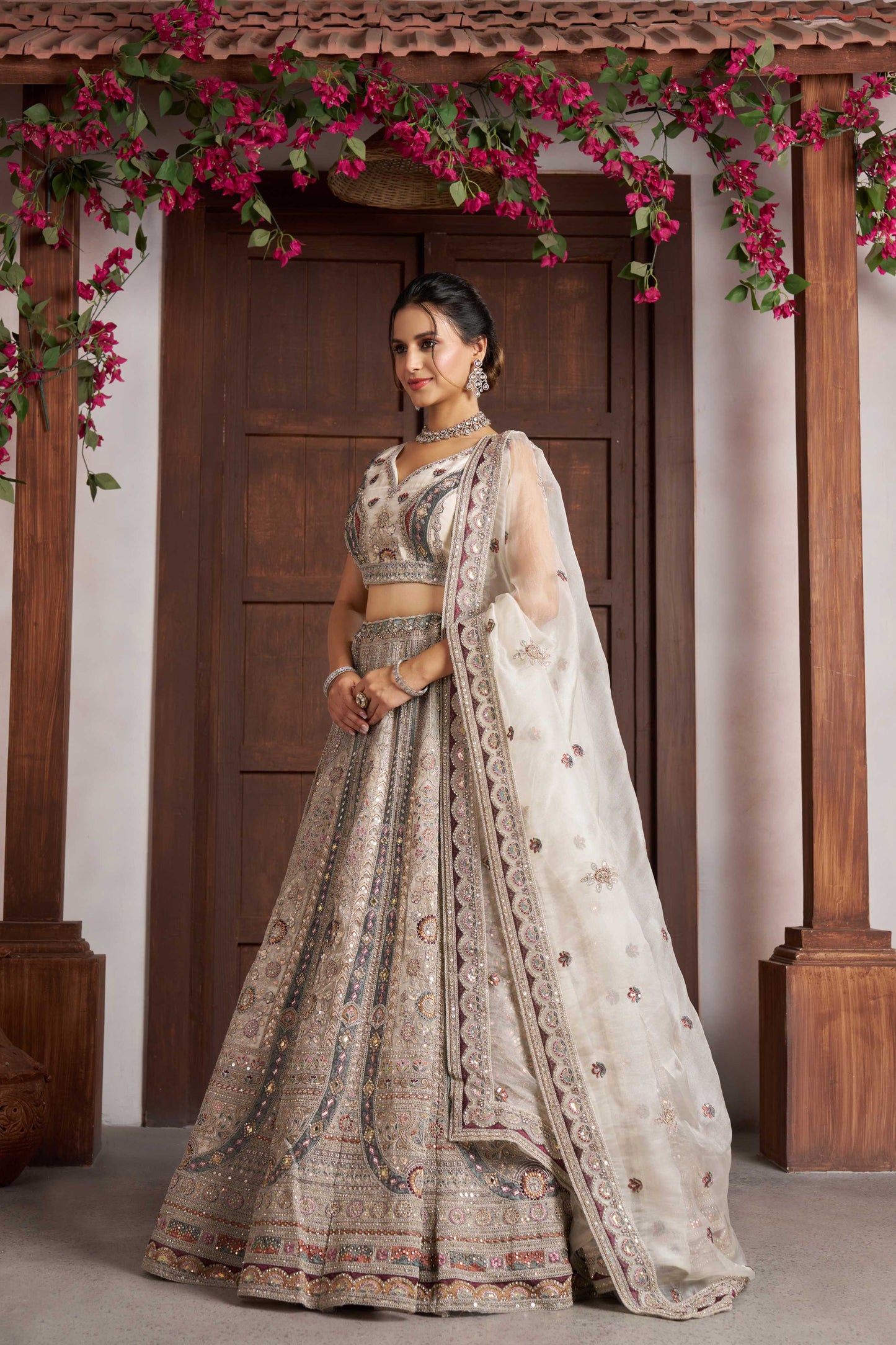 White Designer Lehenga 2146
