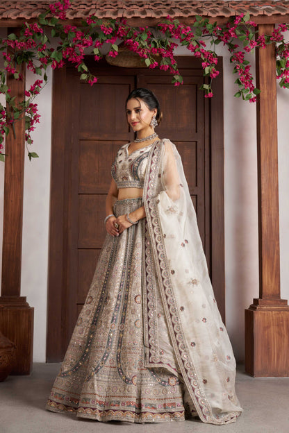 White Designer Lehenga 2146