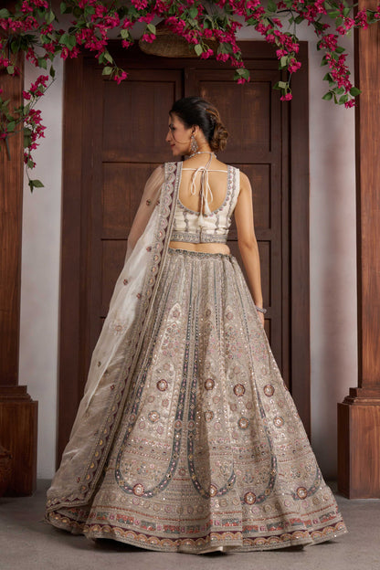 White Designer Lehenga 2146