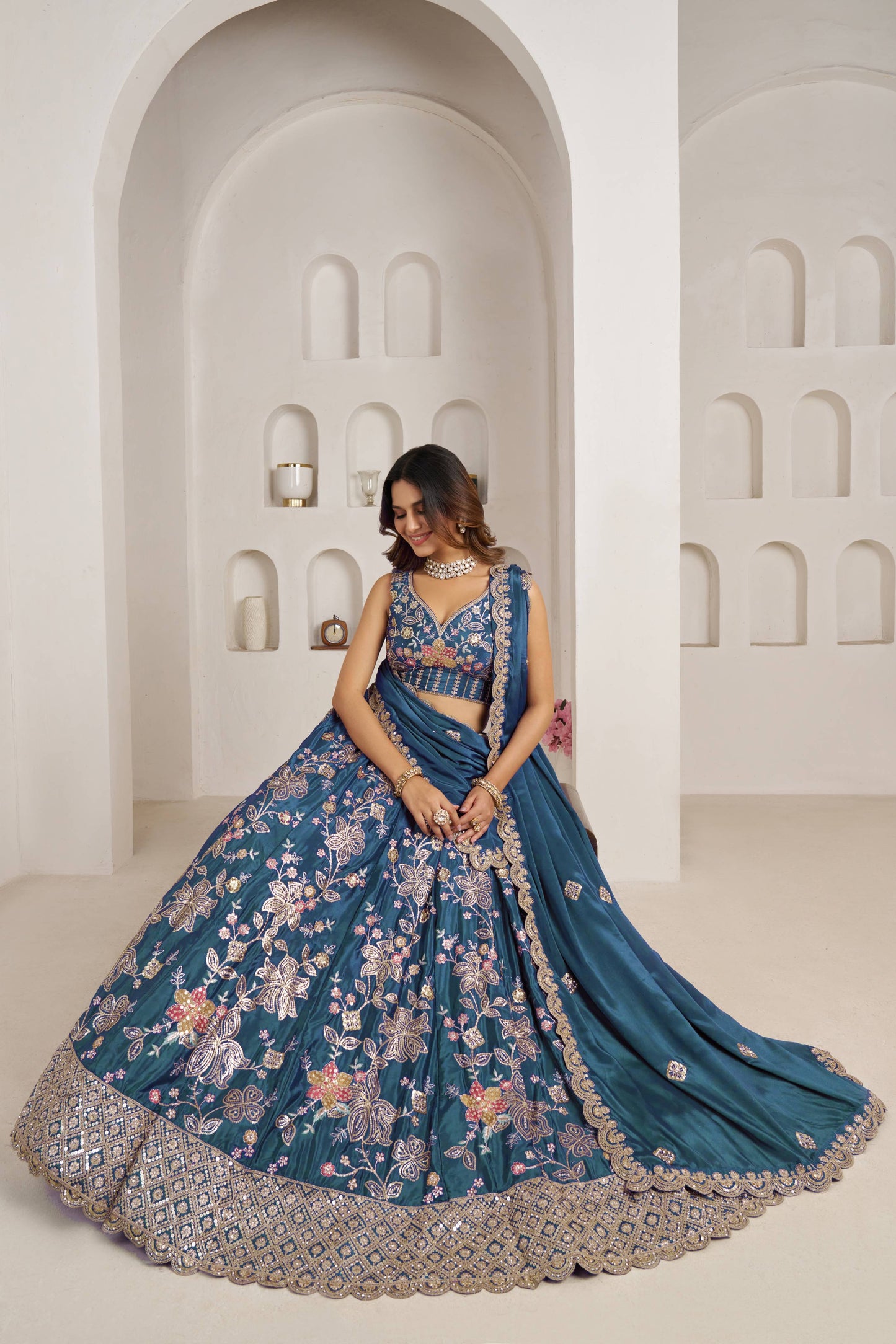 Maroon Designer Lehenga 2160