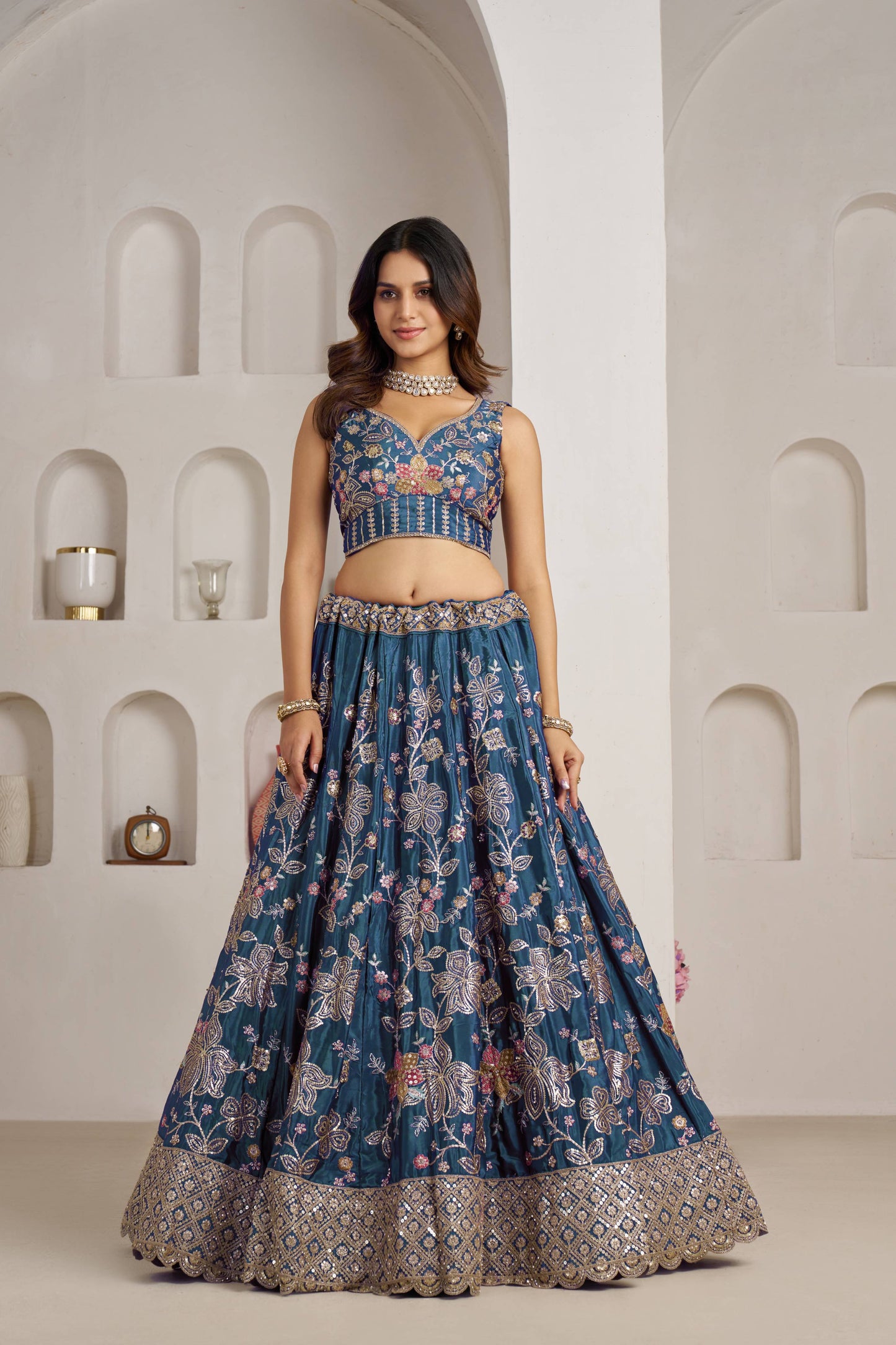 Maroon Designer Lehenga 2160