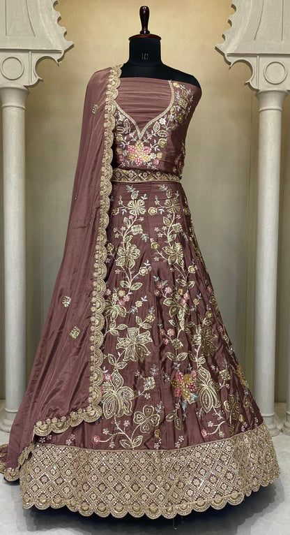 Maroon Designer Lehenga 2160