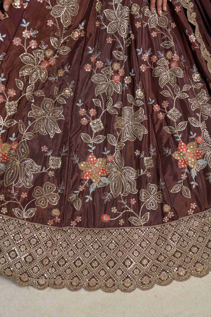 Maroon Designer Lehenga 2160