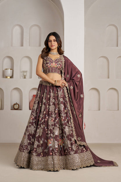 Maroon Designer Lehenga 2160