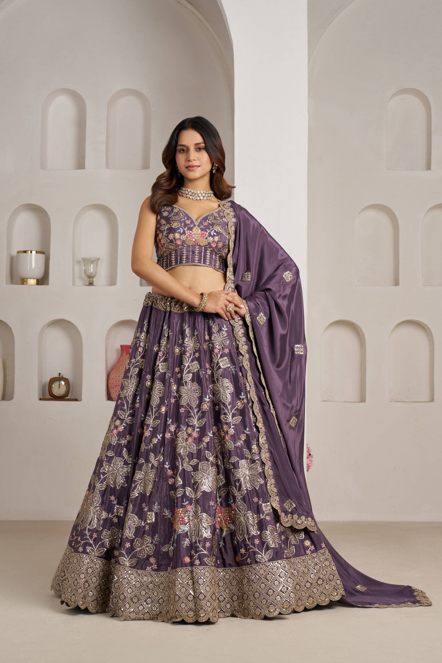 Maroon Designer Lehenga 2160