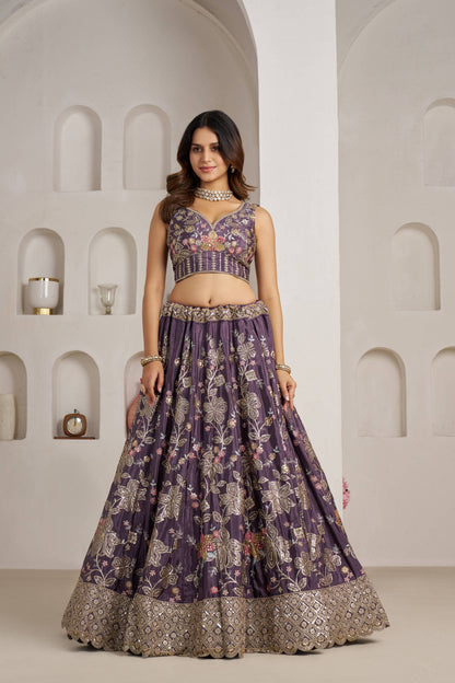 Maroon Designer Lehenga 2160