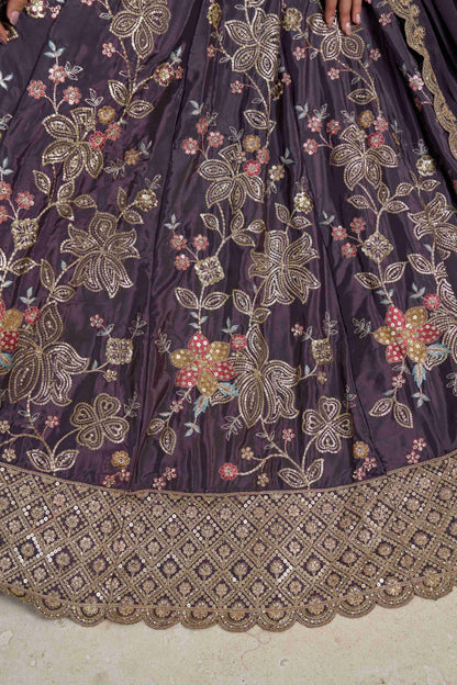 Maroon Designer Lehenga 2160