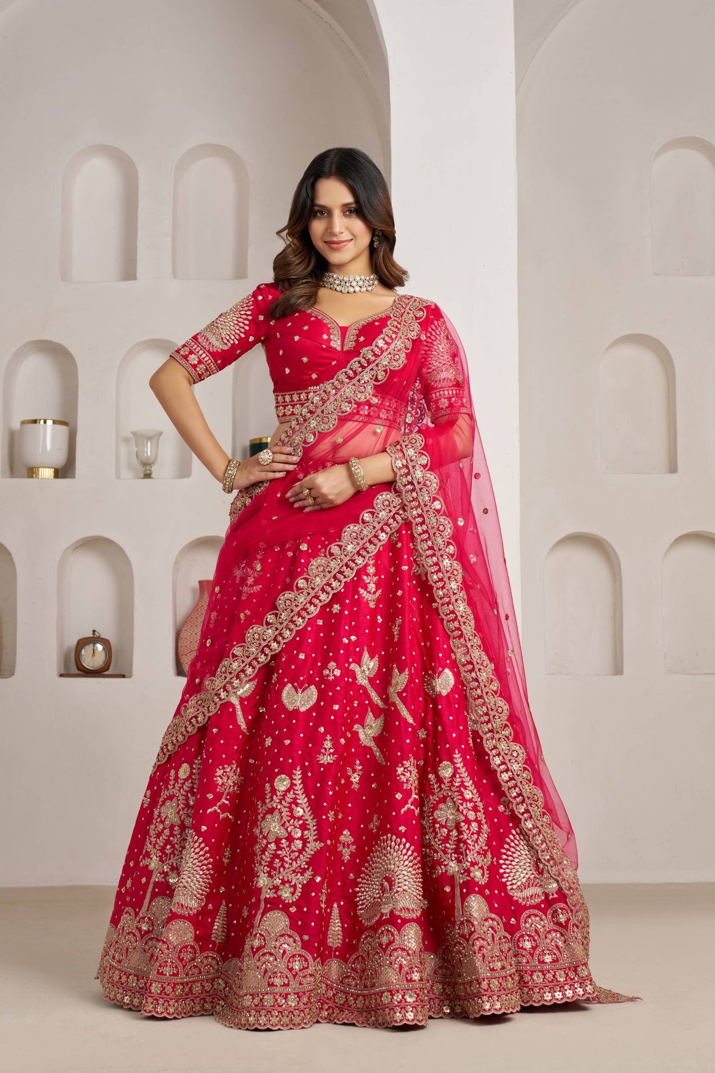 Purple Peacock Designer Lehenga 2172