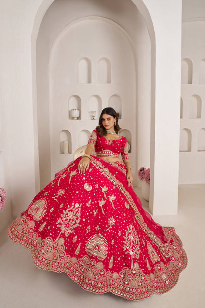 Purple Peacock Designer Lehenga 2172
