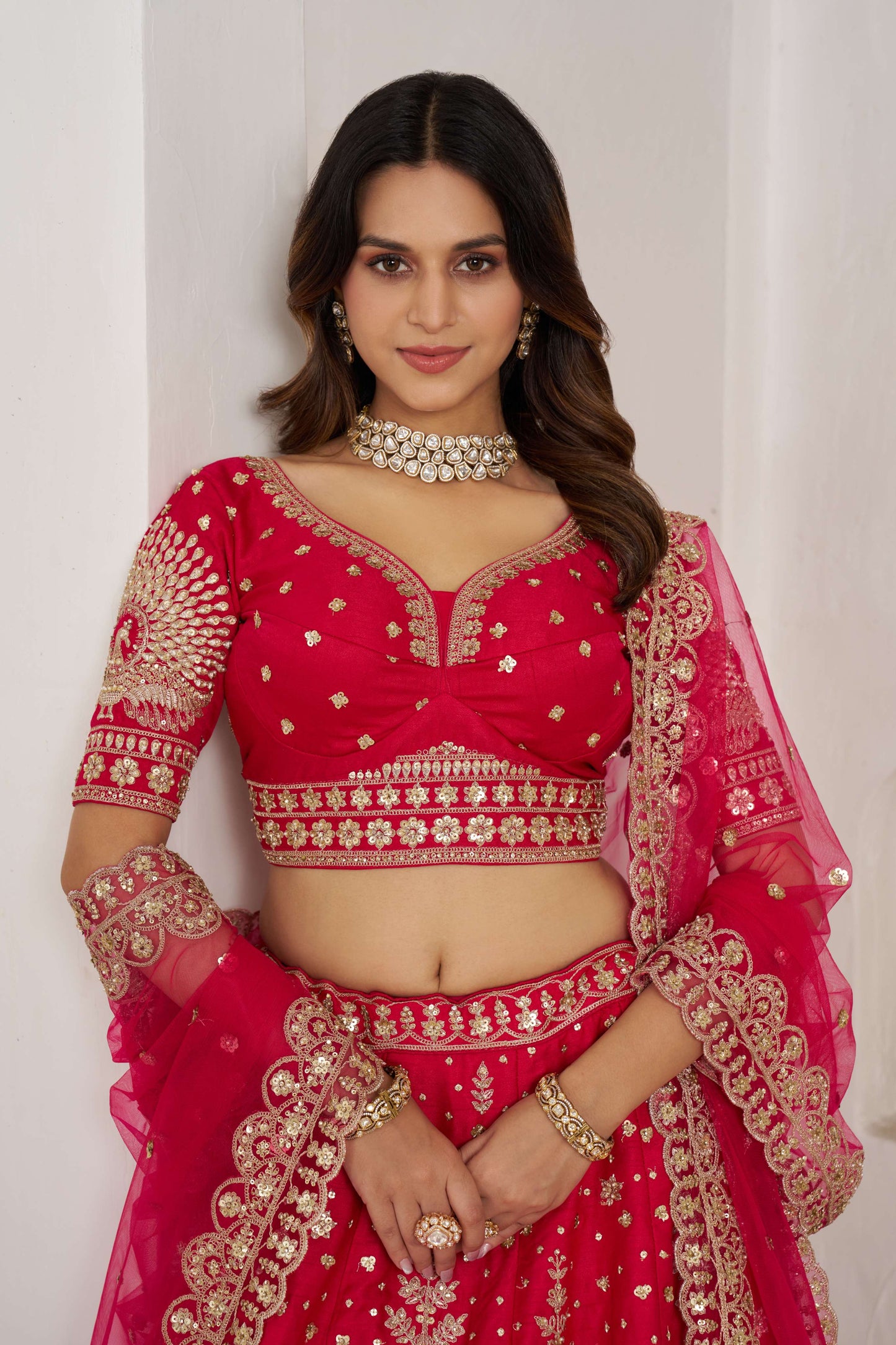 Purple Peacock Designer Lehenga 2172