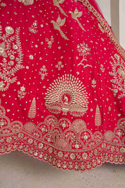Purple Peacock Designer Lehenga 2172