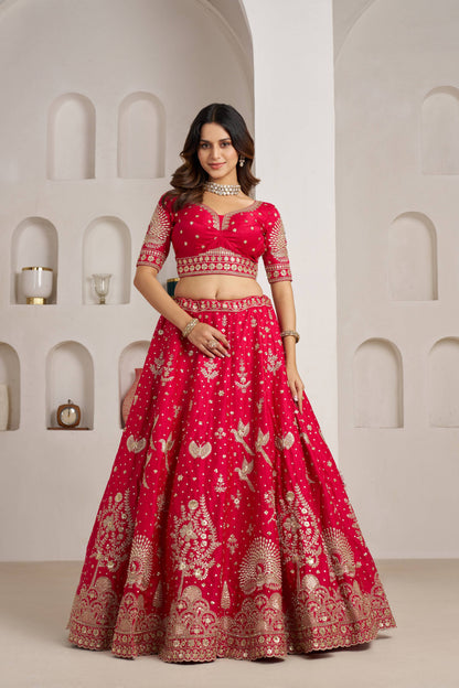 Purple Peacock Designer Lehenga 2172