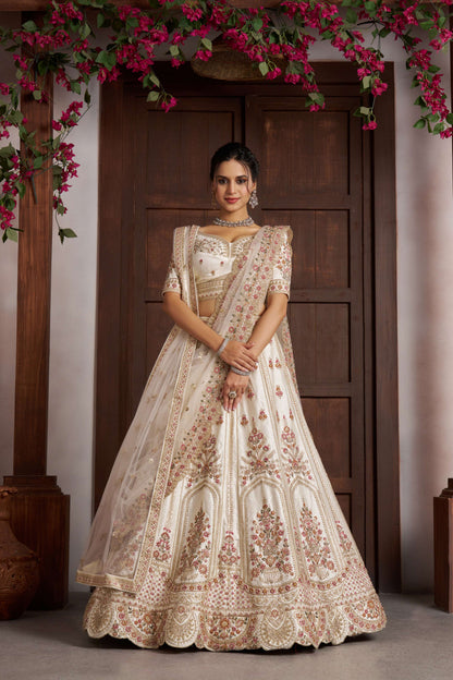 White Designer Lehenga 2173