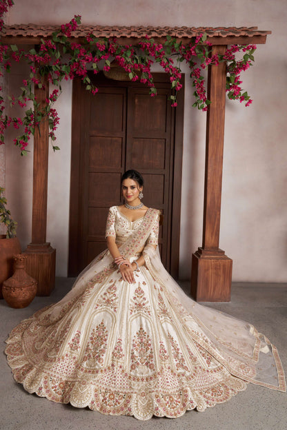 White Designer Lehenga 2173