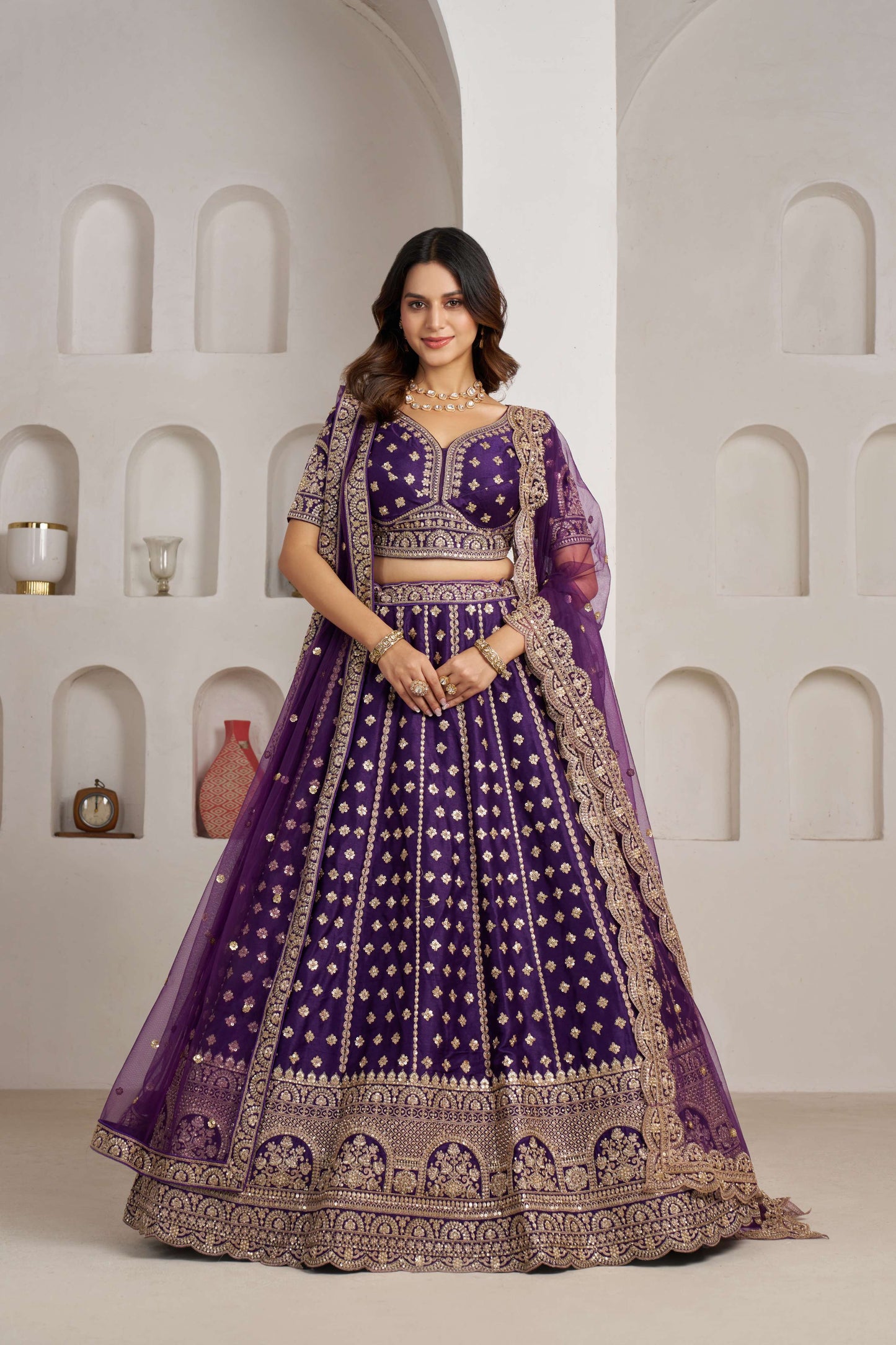 Rani Pink Designer Lehenga 2175