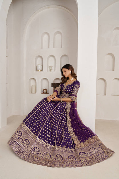 Rani Pink Designer Lehenga 2175